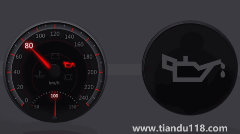 機(jī)油壓力警告燈亮了還能開多久（機(jī)油壓力低報(bào)警一下又消失了是怎么回事）